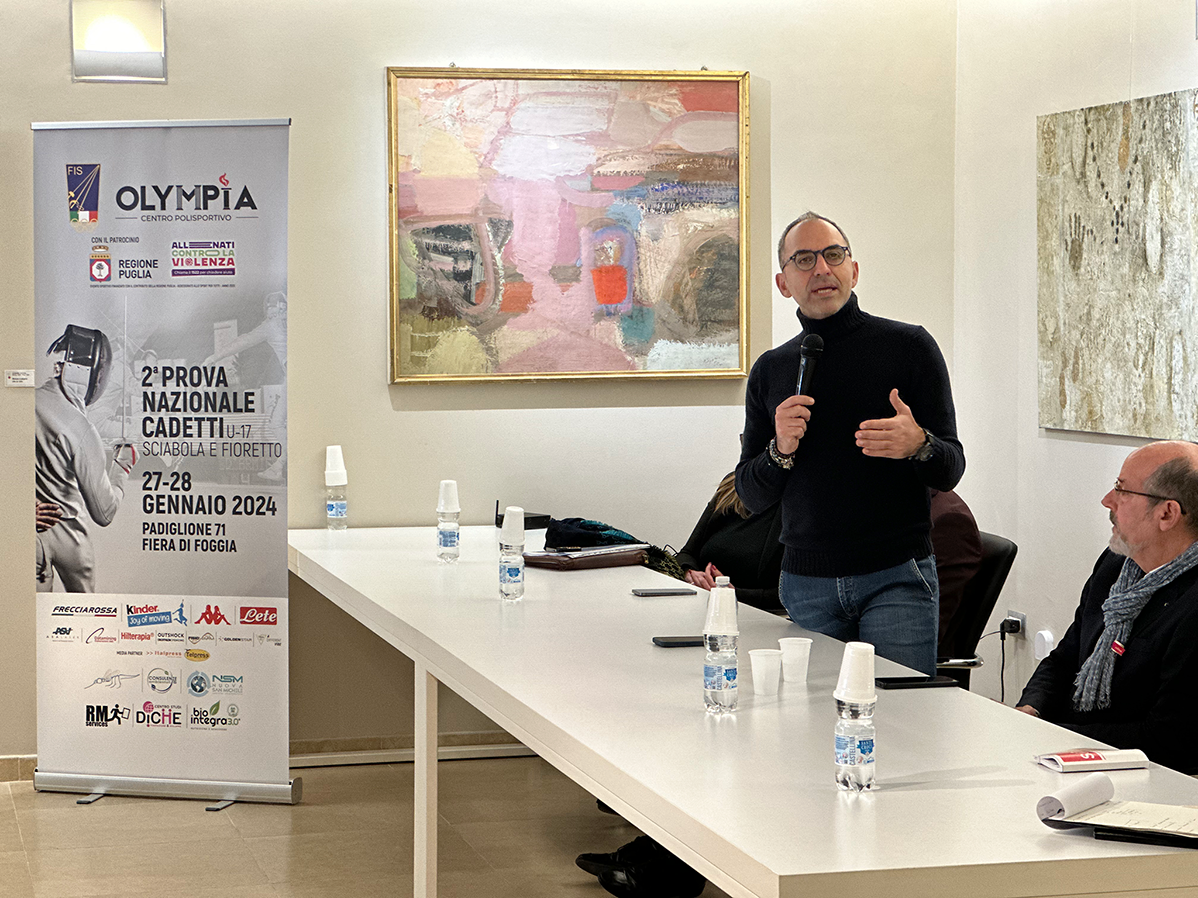 Galleria Piemontese alla conferenza stampa di lancio evento nazionale di sciabola e di fioretto in programma a Foggia il 26 e 27 gennaio - Diapositiva 6 di 6