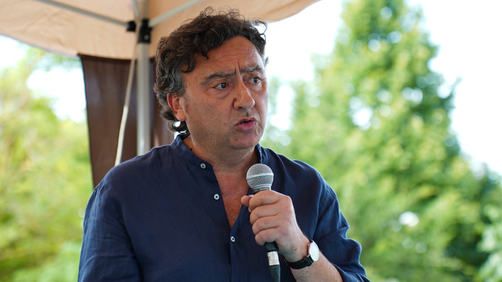 Galleria MARTINA FRANCA, EMILIANO E PENTASSUGLIA ALL’INAUGURAZIONE DELLO SMART WALL DEDICATO A PERTINI - Diapositiva 3 di 10