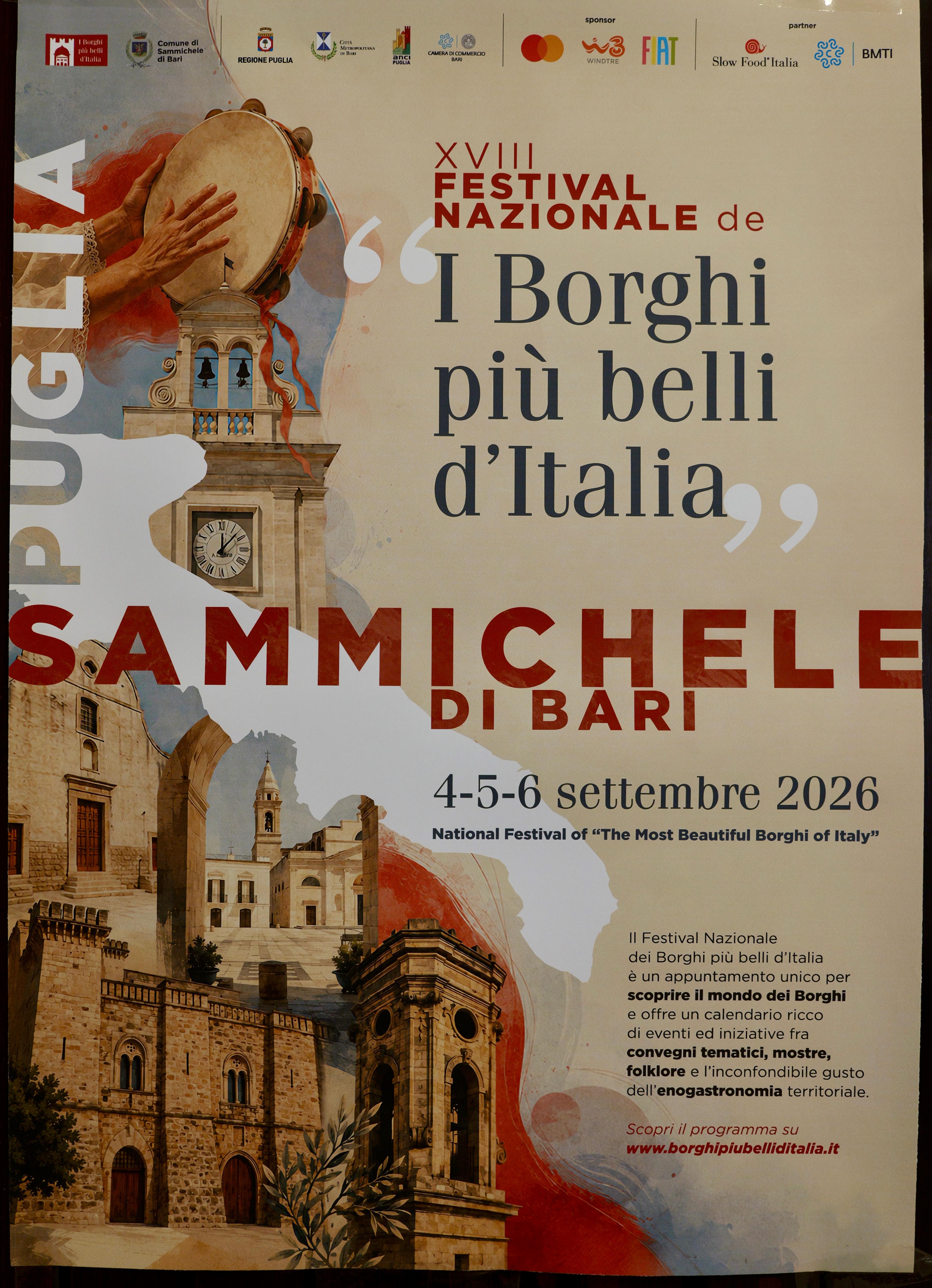 Galleria XVIII Festival nazionale de I Borghi più belli d’Italia: il 4-5-6 settembre 2026 a Sammichele di Bari - Diapositiva 3 di 5