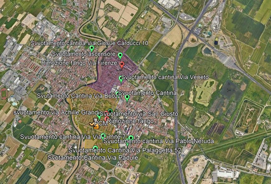 Galleria EMERGENZA ALLUVIONE, EMILIANO E GIANI A CAMPI BISENZIO CON LA COLONNA MOBILE DELLA PROTEZIONE CIVILE  - Diapositiva 17 di 18