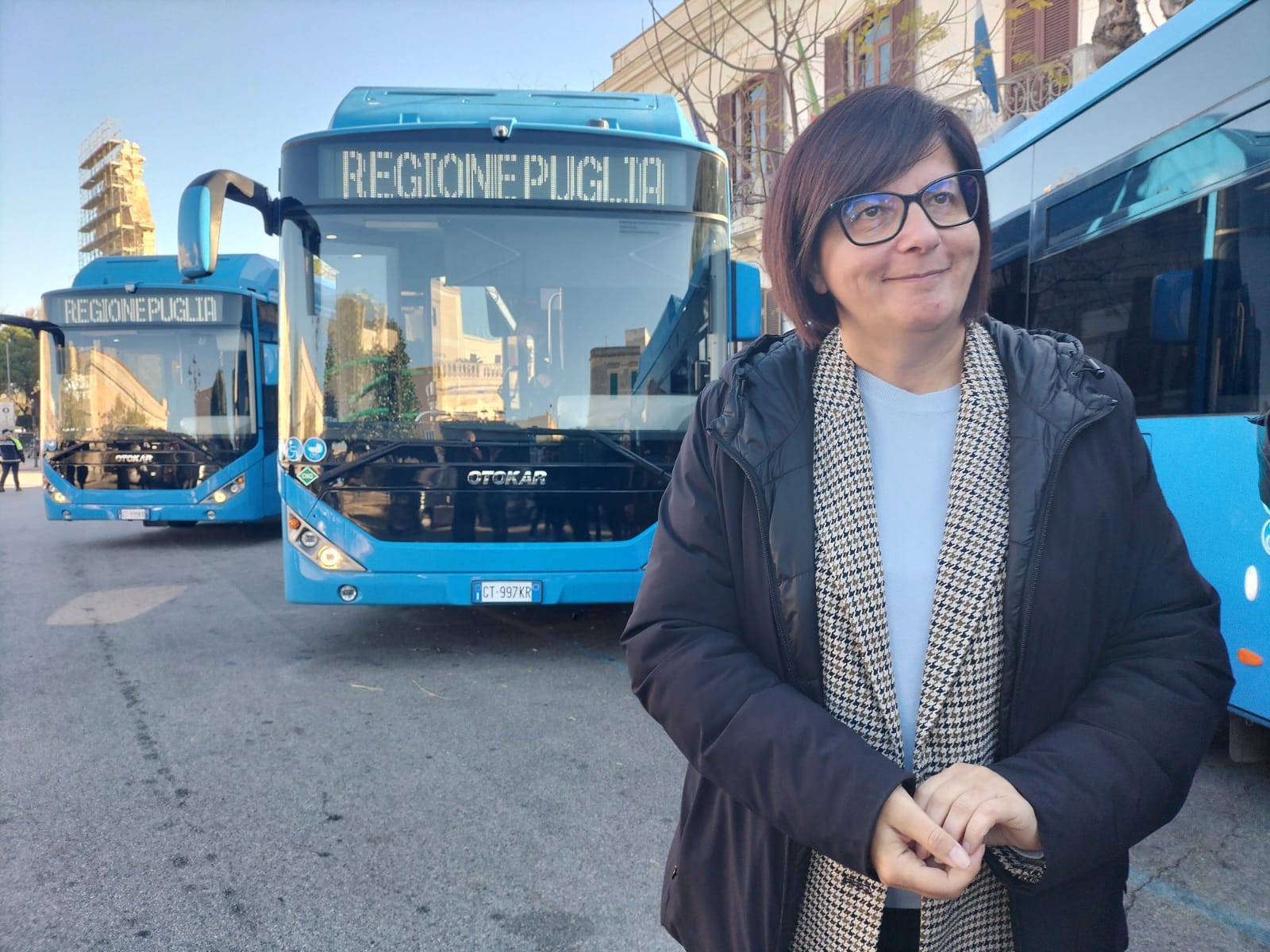 Galleria Trasporti, l’assessore Ciliento a Trani per la presentazione di 3 nuovi autobus a metano dell’Amet - Diapositiva 2 di 6