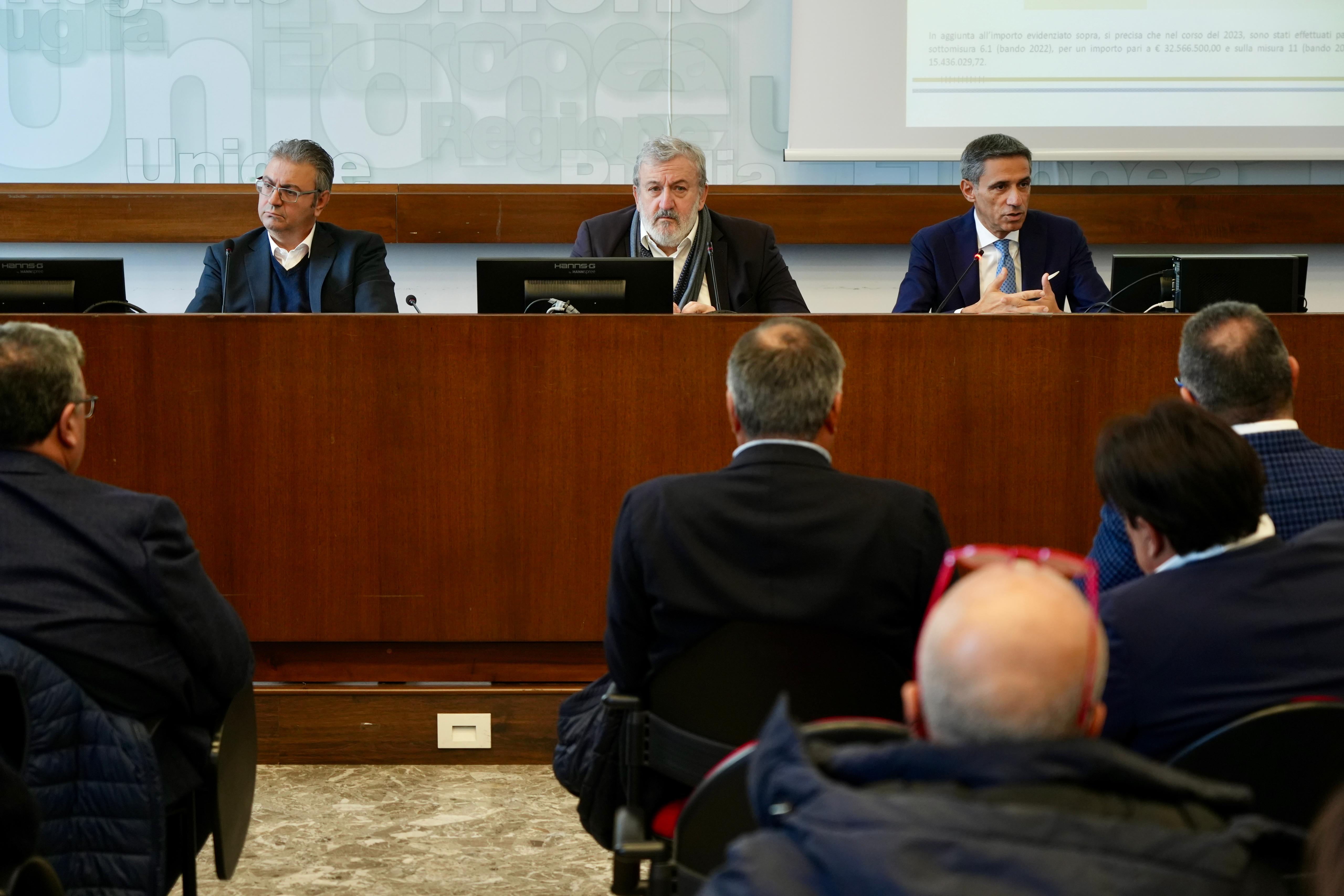 Galleria PSR 2014-2022, Emiliano e Pentassuglia: “La Puglia per il 2023 supera l’obiettivo di spesa dei fondi europei per lo sviluppo rurale. Per il secondo anno raggiunto il target previsto” - Diapositiva 4 di 10