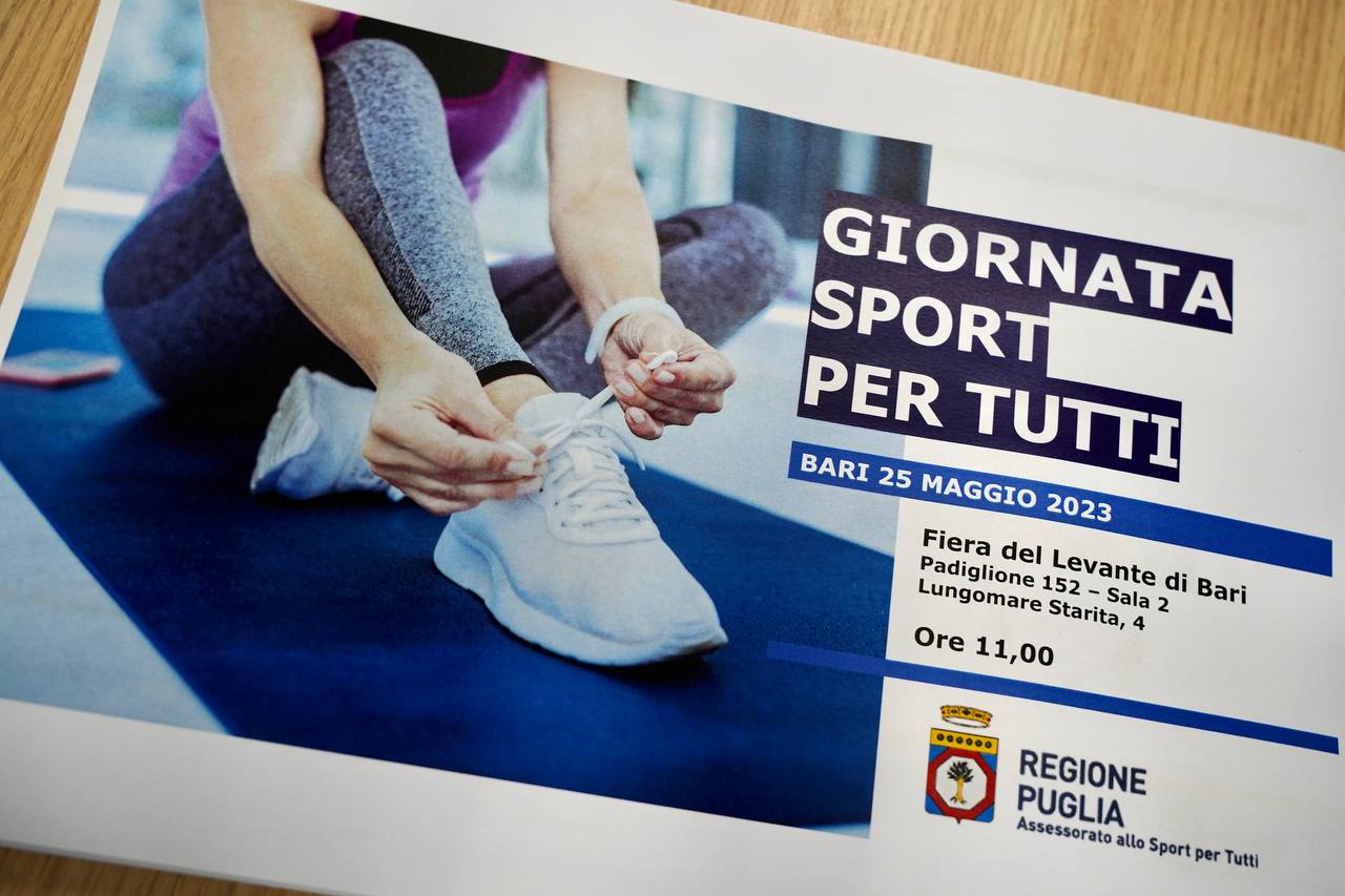Galleria Emiliano e Piemontese alla Giornata dello Sport per Tutti. La Puglia si candida a Regione europea dello Sport 2026. Premiate 68 eccellenze sportive e presentato il Programma operativo sport 2023 - Diapositiva 2 di 14