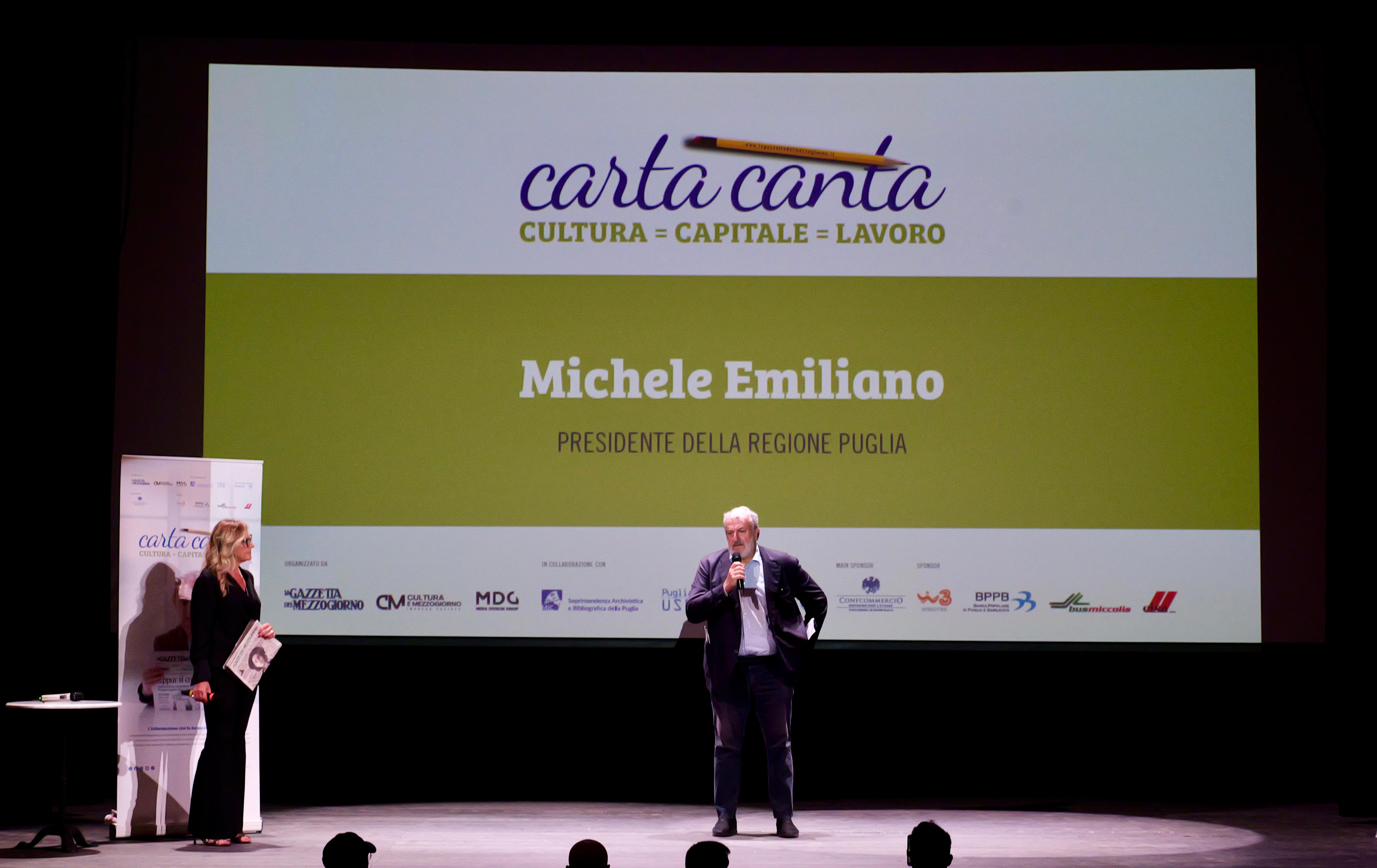 Galleria Il presidente Emiliano alla giornata conclusiva del progetto “Carta Canta”: “La lettura dei giornali quotidiani utile ai ragazzi per conservare la cultura dell’approfondimento e dello spirito critico” - Diapositiva 2 di 9