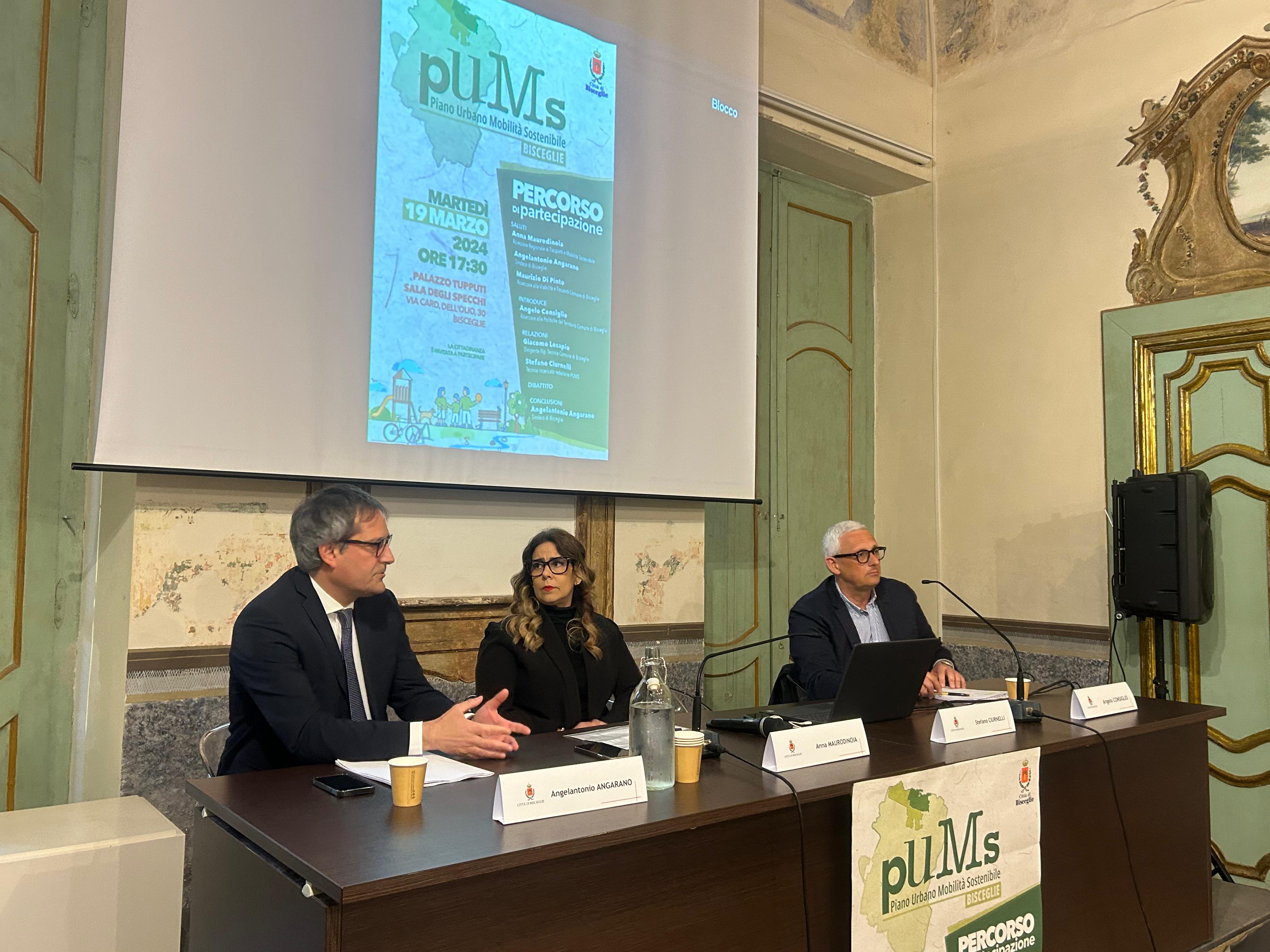 Galleria Trasporti, l’assessore Maurodinoia all’incontro pubblico sul PUMS di Bisceglie, strumento essenziale per una mobilità sostenibile in città - Diapositiva 5 di 5