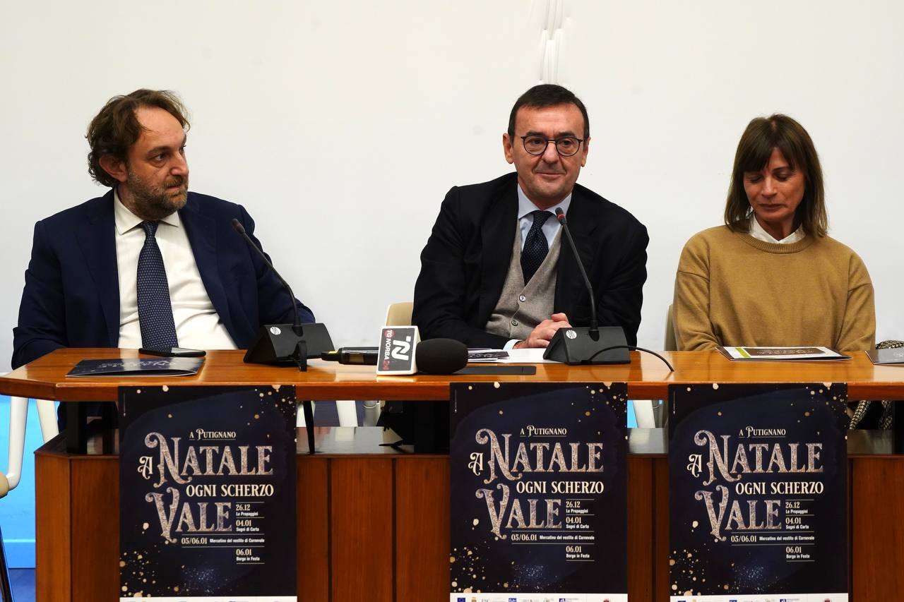 Galleria “A Natale ogni scherzo vale”: presentato in Regione il programma degli eventi della Fondazione Carnevale di Putignano - Diapositiva 2 di 9