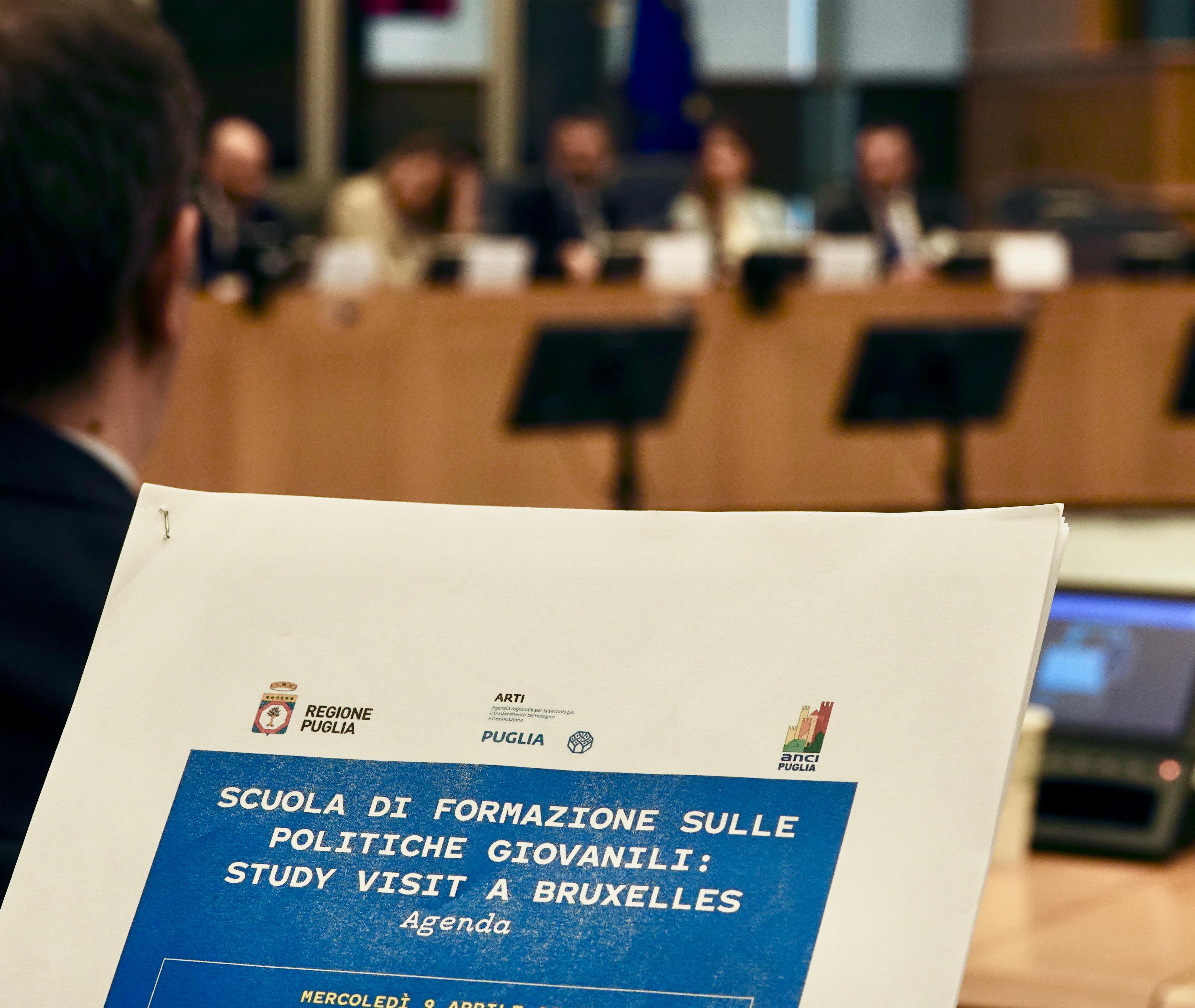 Galleria LA SCUOLA REGIONALE DI FORMAZIONE PER LE POLITICHE GIOVANILI IN MISSIONE A BRUXELLES: 40 AMMINISTRATORI LOCALI PUGLIESI A CONFRONTO CON EUROPARLAMENTARI E DIRIGENTI EUROPEI - Diapositiva 3 di 10