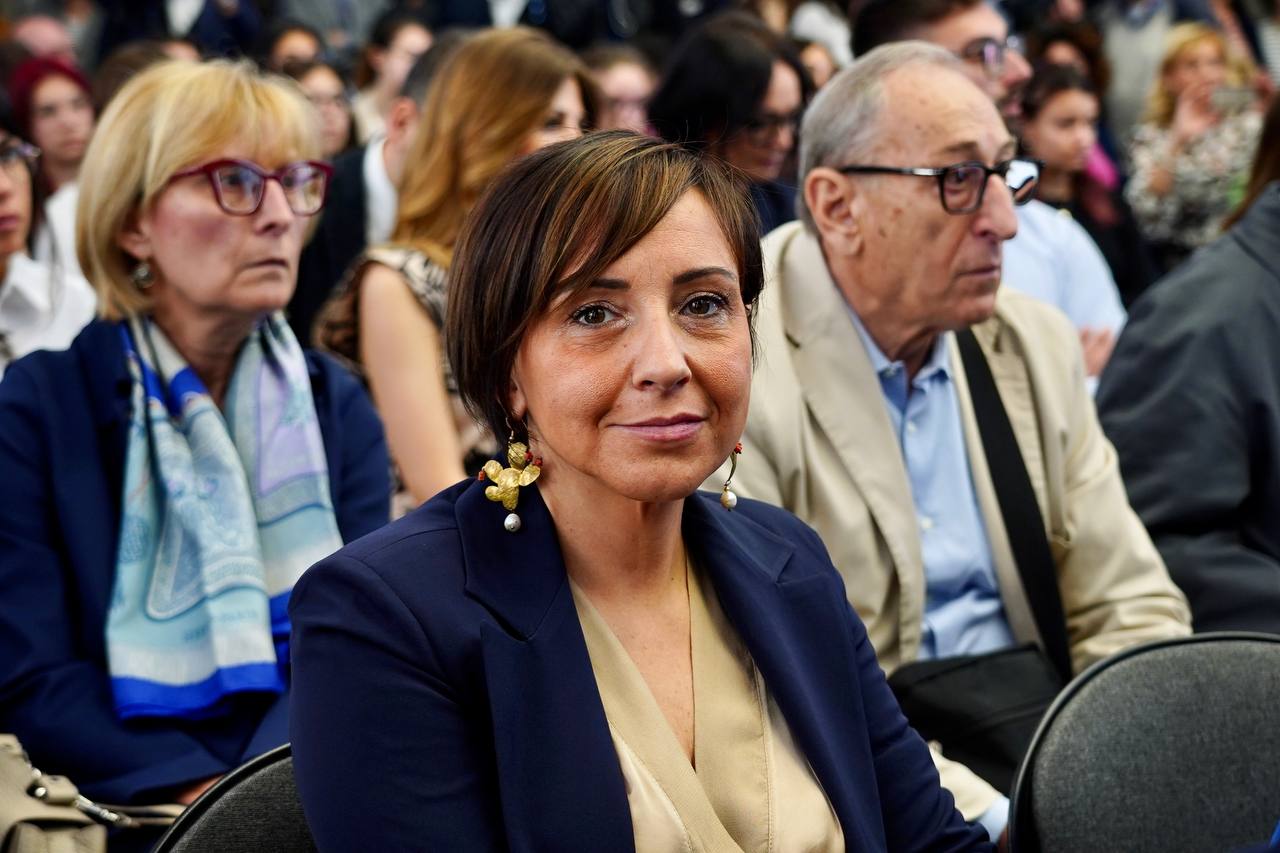 Galleria Barone oggi in Corte di Appello alla cerimonia in ricordo della strage di Capaci nella quale morirono il giudice Falcone, sua moglie e gli agenti della sua scorta - Diapositiva 5 di 11