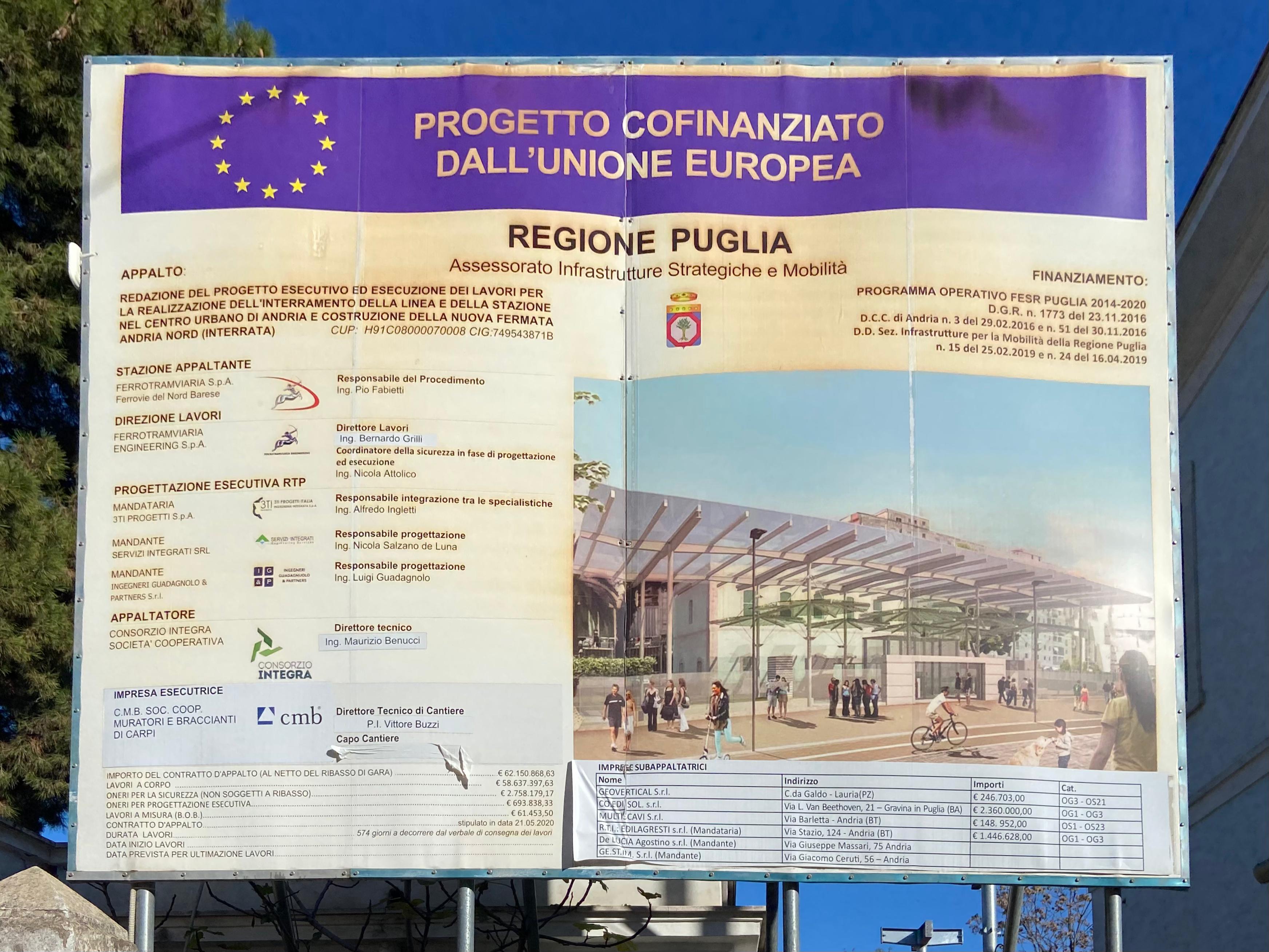 Galleria Trasporti, l’assessore Ciliento ad Andria per un nuovo sopralluogo sui cantieri del Grande progetto di Ferrotramviaria - Diapositiva 8 di 10