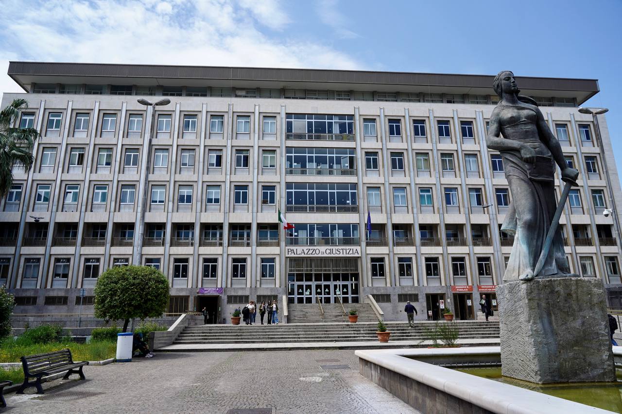 Galleria Barone oggi in Corte di Appello alla cerimonia in ricordo della strage di Capaci nella quale morirono il giudice Falcone, sua moglie e gli agenti della sua scorta - Diapositiva 9 di 11