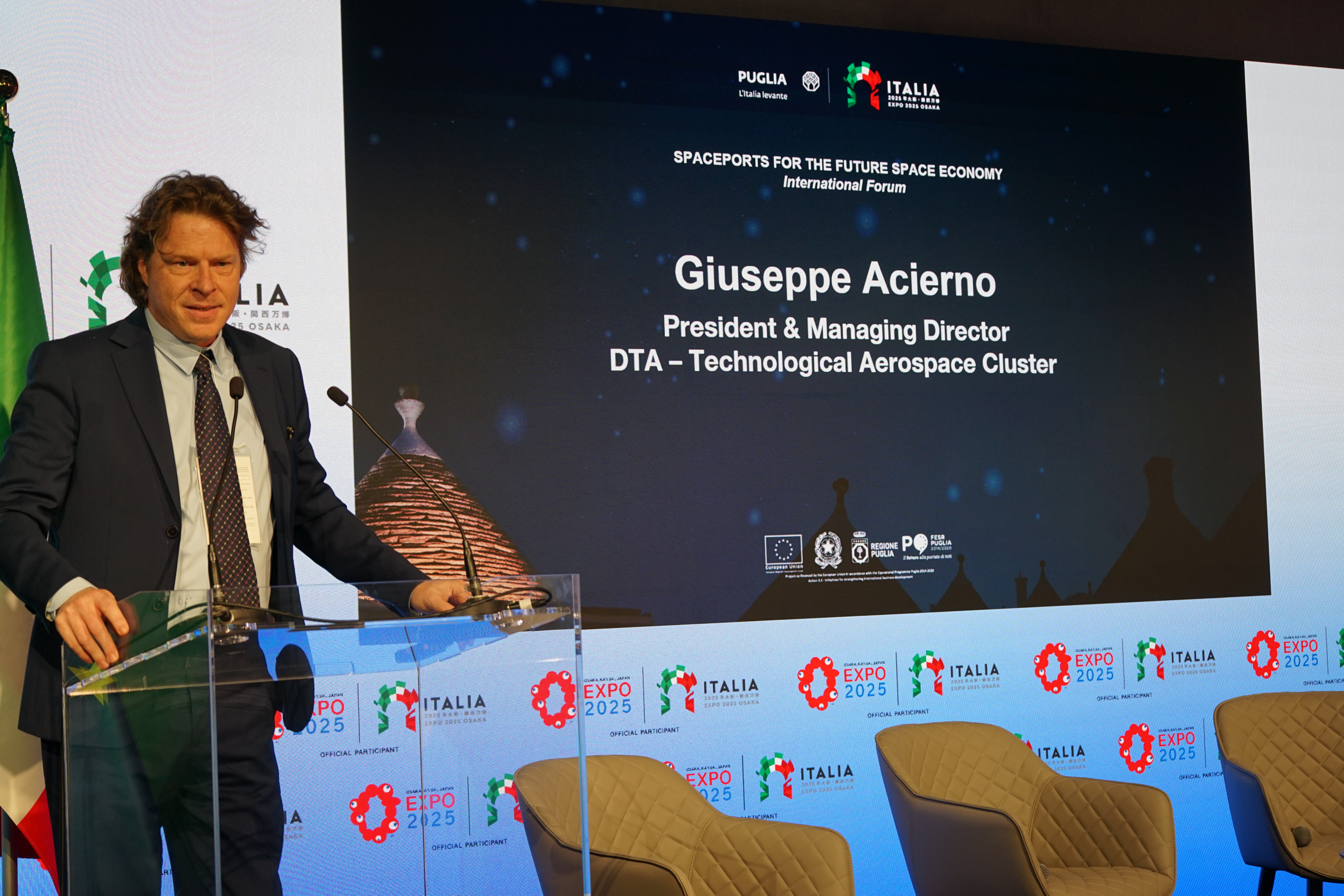Galleria La Regione Puglia a EXPO 2025 OSAKA. Il futuro della new space economy passa dagli spaceport: grande successo per la giornata del 12 maggio dedicata all’Aerospazio - Diapositiva 8 di 8