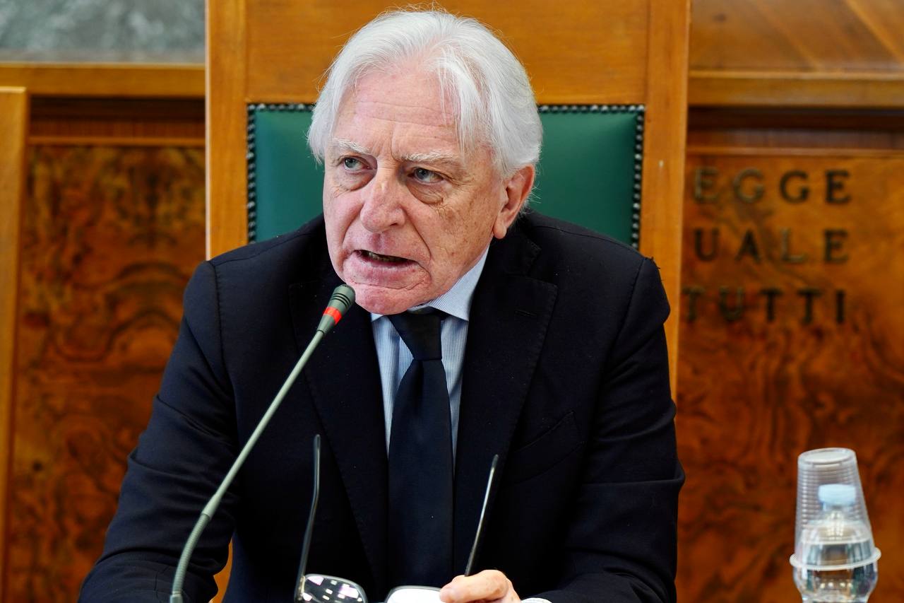 Galleria Barone oggi in Corte di Appello alla cerimonia in ricordo della strage di Capaci nella quale morirono il giudice Falcone, sua moglie e gli agenti della sua scorta - Diapositiva 7 di 11