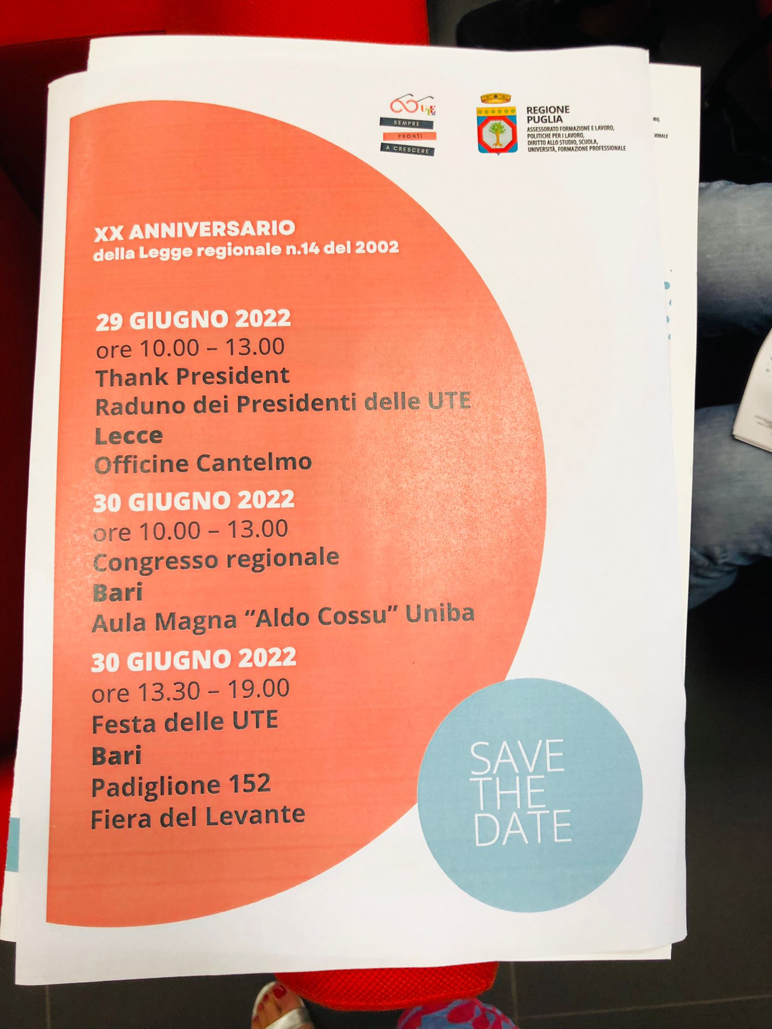 Galleria Vent’anni della Legge regionale delle Università popolari e della Terza età: oltre duecento iniziative in Puglia - Diapositiva 1 di 4