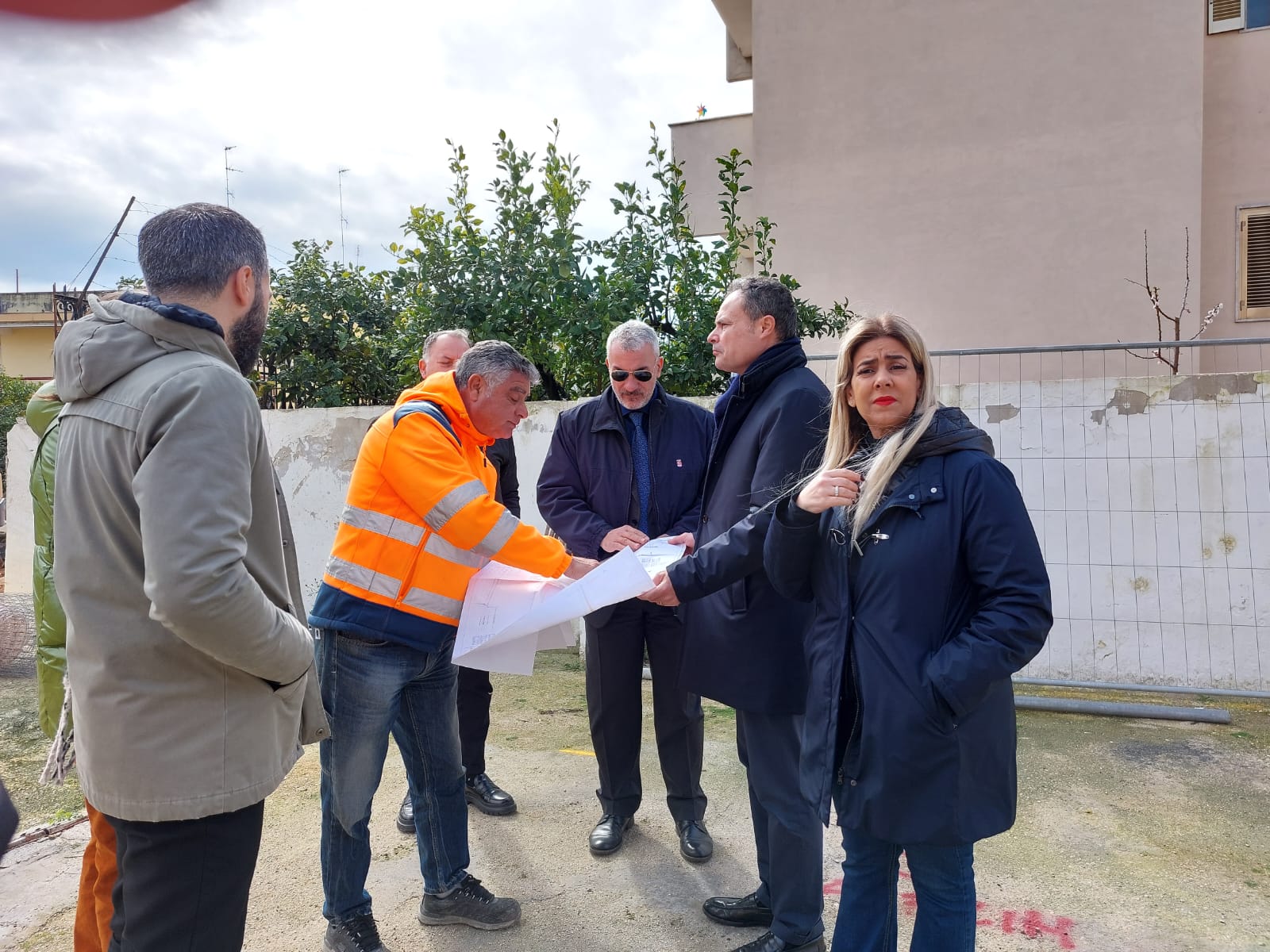 Galleria Maurodinoia, sopralluogo con FSE e sindaco di Triggiano sul cantiere dell’interramento dei binari ferroviari - Diapositiva 9 di 11