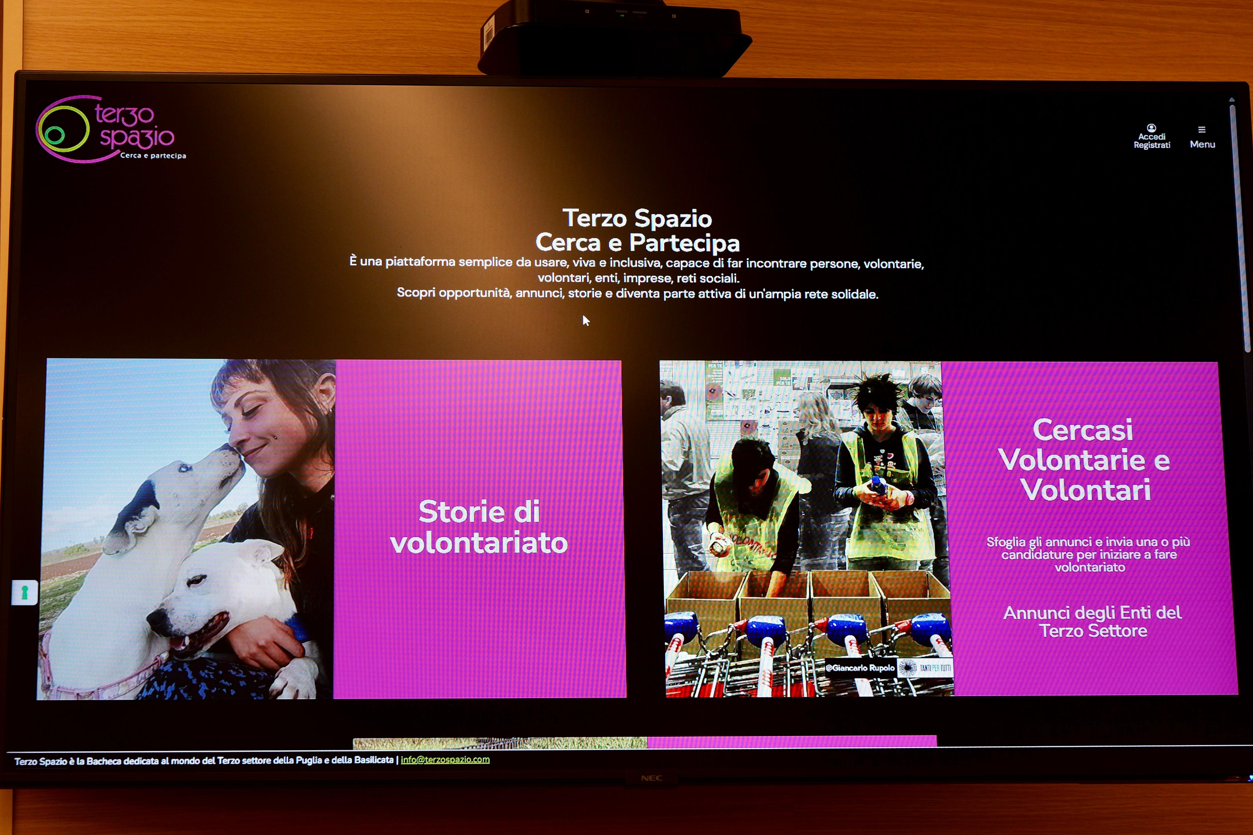 Galleria Presentata la nuova piattaforma digitale interregionale per il volontariato “Terzo Spazio” - Diapositiva 3 di 4