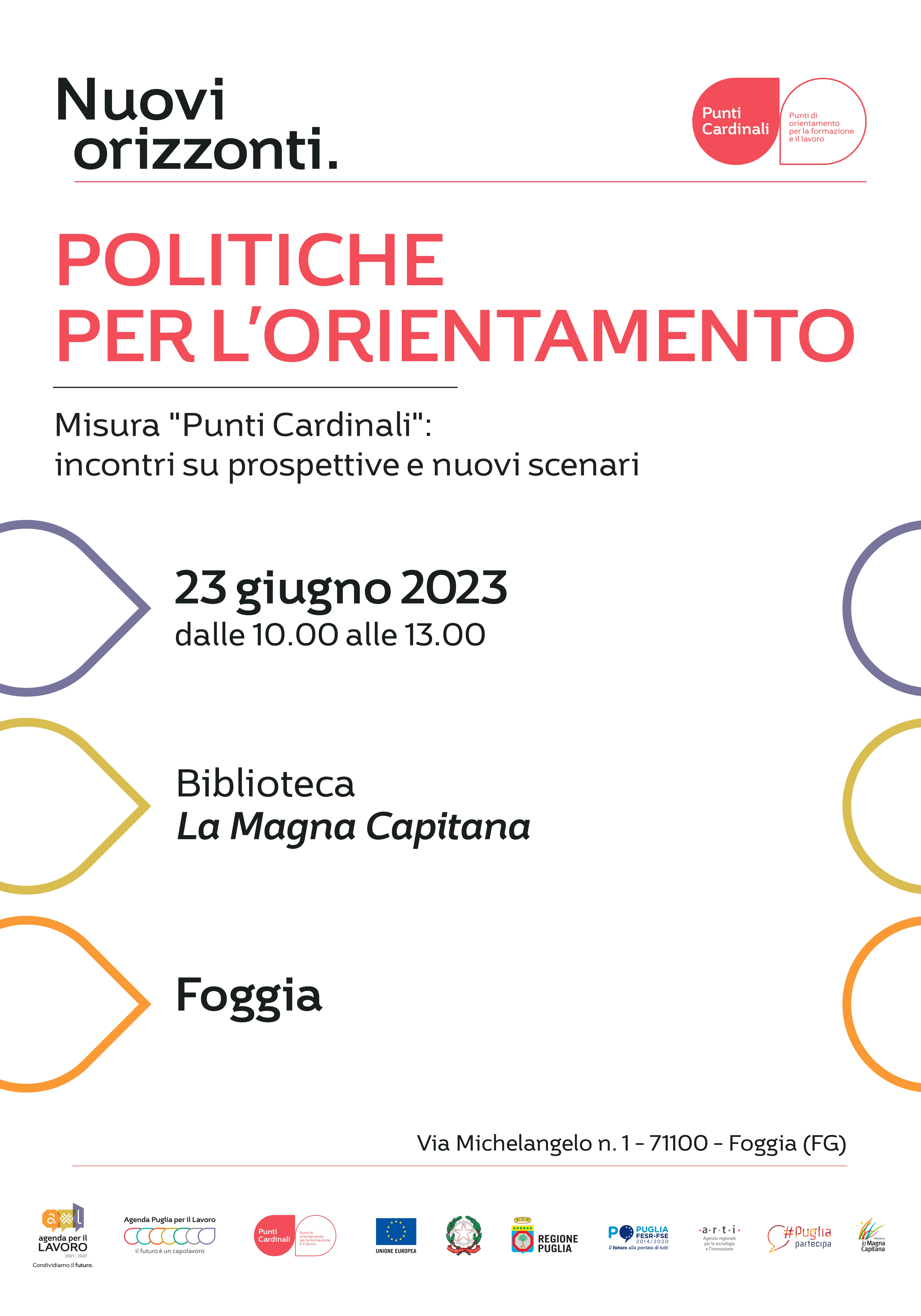 Galleria “Punti Cardinali”, dal 23 giugno incontri su prospettive e nuovi scenari - Diapositiva 1 di 4