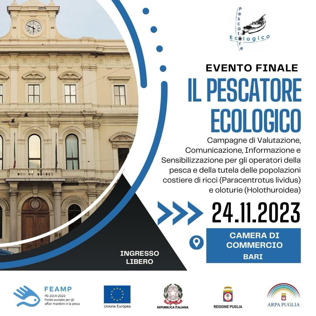 Galleria Pesca sostenibile: il 24 novembre la presentazione dei due progetti dedicati ai pescatori e ai consumatori, “Puglia FishLifeStyle” e “Il pescatore ecologico” - Diapositiva 1 di 2