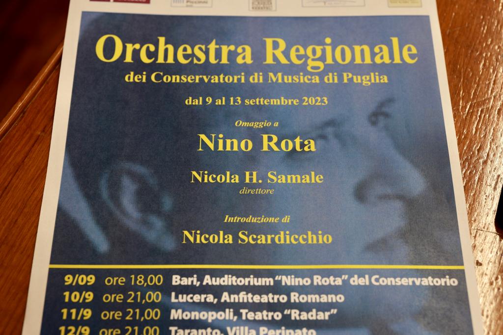Galleria L’assessore Leo lancia la seconda edizione musicale dell’Orchestra regionale dei Conservatori pugliesi dedicata a Nino Rota - Diapositiva 1 di 11