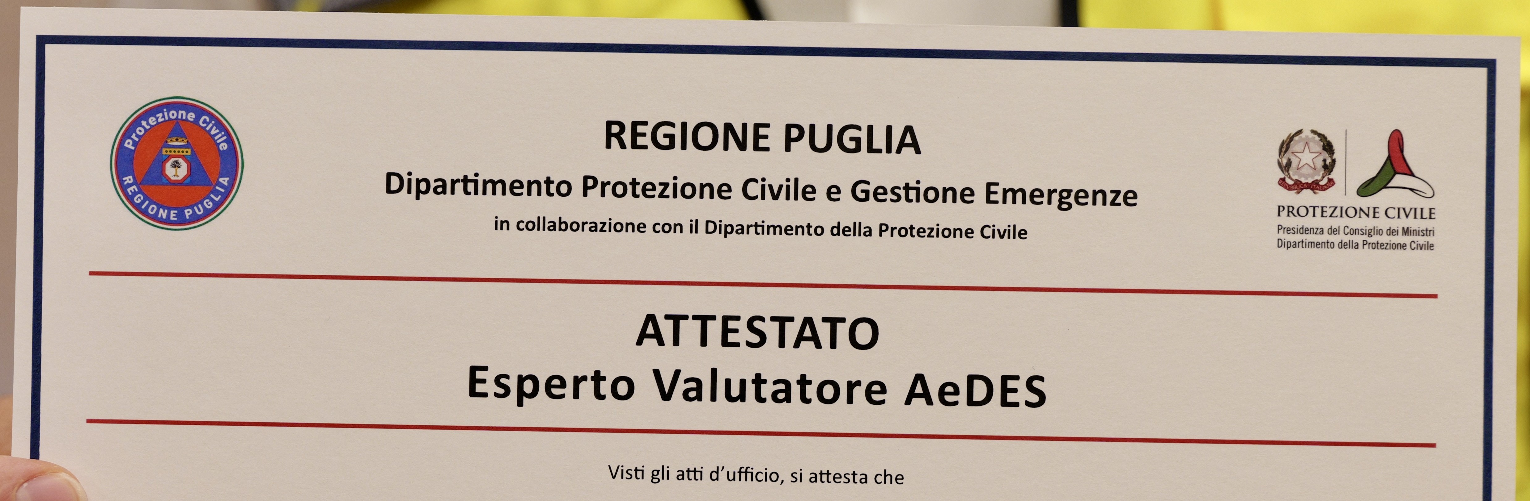 Galleria Protezione civile, nasce il Nucleo Tecnico regionale per la gestione tecnica dell'emergenza post-sismica degli edifici - Diapositiva 1 di 12