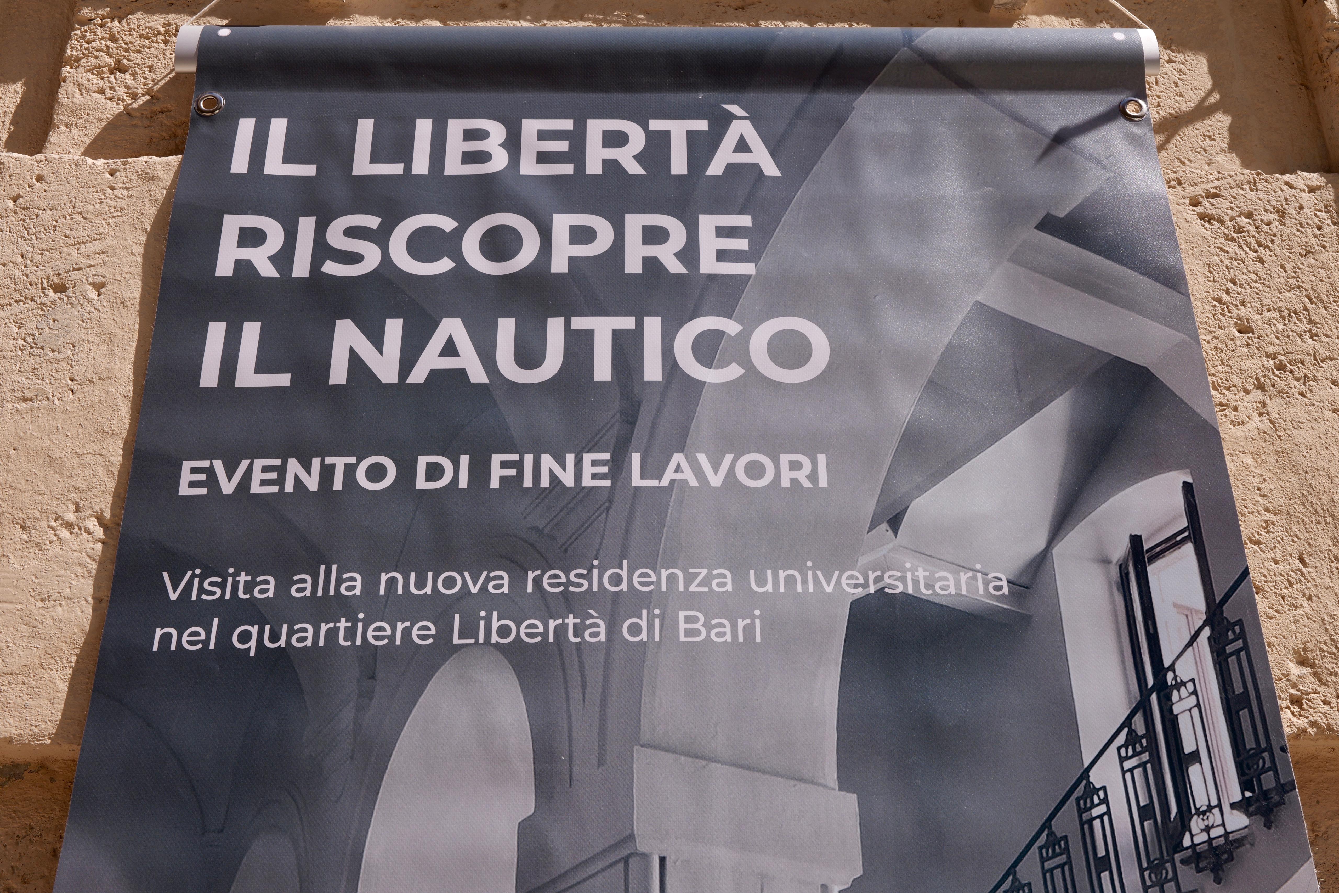 Galleria EMILIANO E LEO ALL’EVENTO DI RIAPERTURA DELL’EX NAUTICO DI BARI, PRESTO RESIDENZA UNIVERSITARIA ADISU - Diapositiva 4 di 7