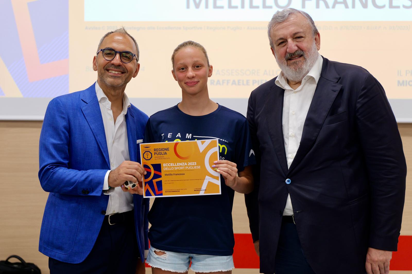 Galleria Emiliano e Piemontese premiano 127 eccellenze pugliesi dello sport e candidano la Puglia a Regione Europea dello Sport nel 2026: “Abbiamo restituito al movimento sportivo la funzione sociale” - Diapositiva 7 di 11