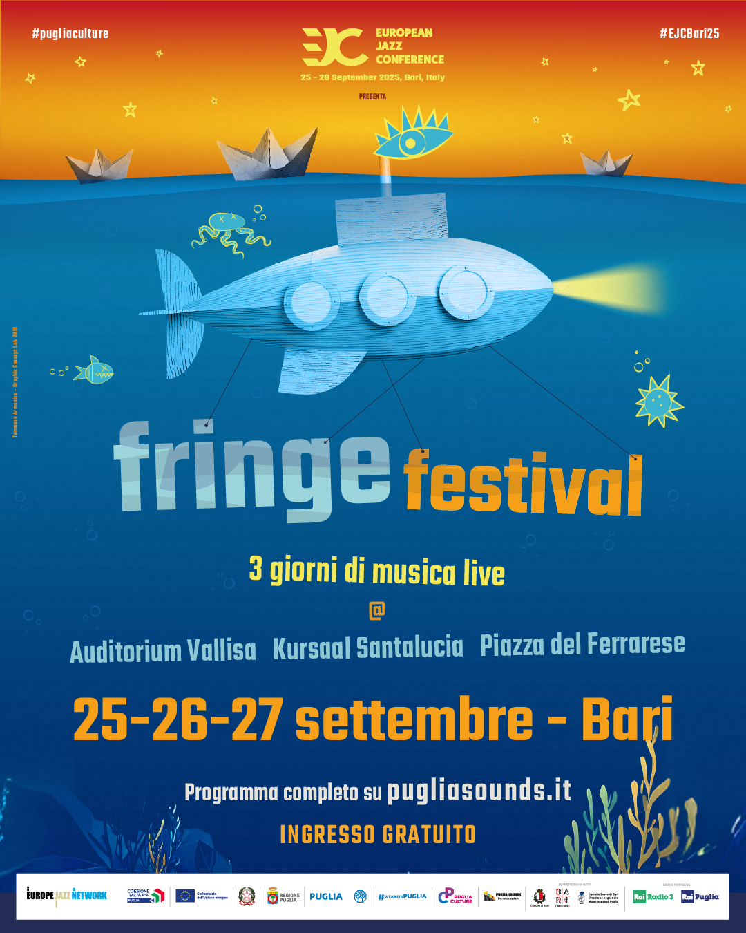 Galleria Presentazione della European Jazz Conference, in programma a Bari dal 25 al 28 settembre 2025 - Diapositiva 5 di 5