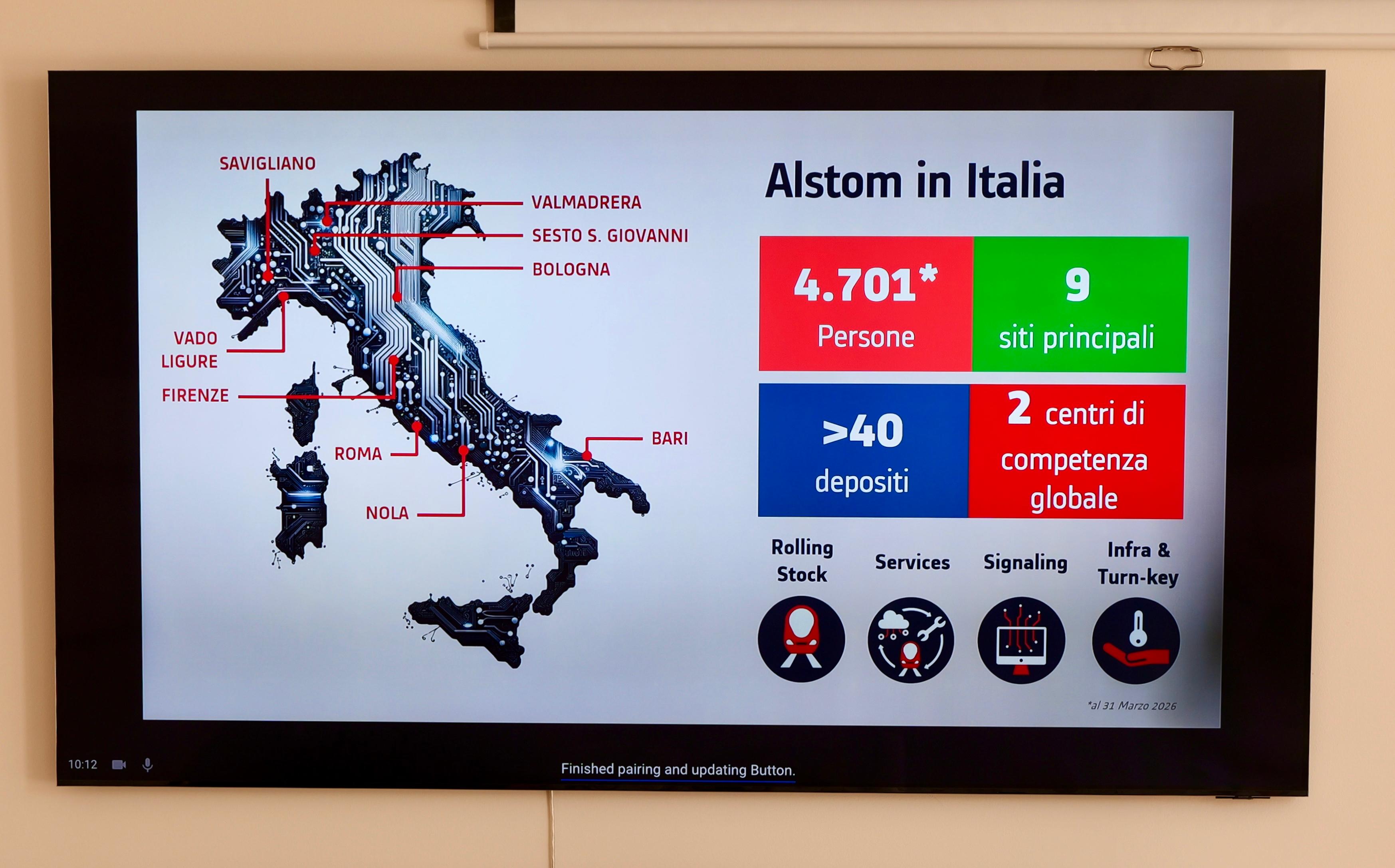 Galleria Trasporti, l’assessore Piemontese in visita alla sede Alstom di Modugno (Bari), dove si lavora sulle tecnologie applicate alla mobilità e alla sicurezza del trasporto ferroviario - Diapositiva 11 di 14