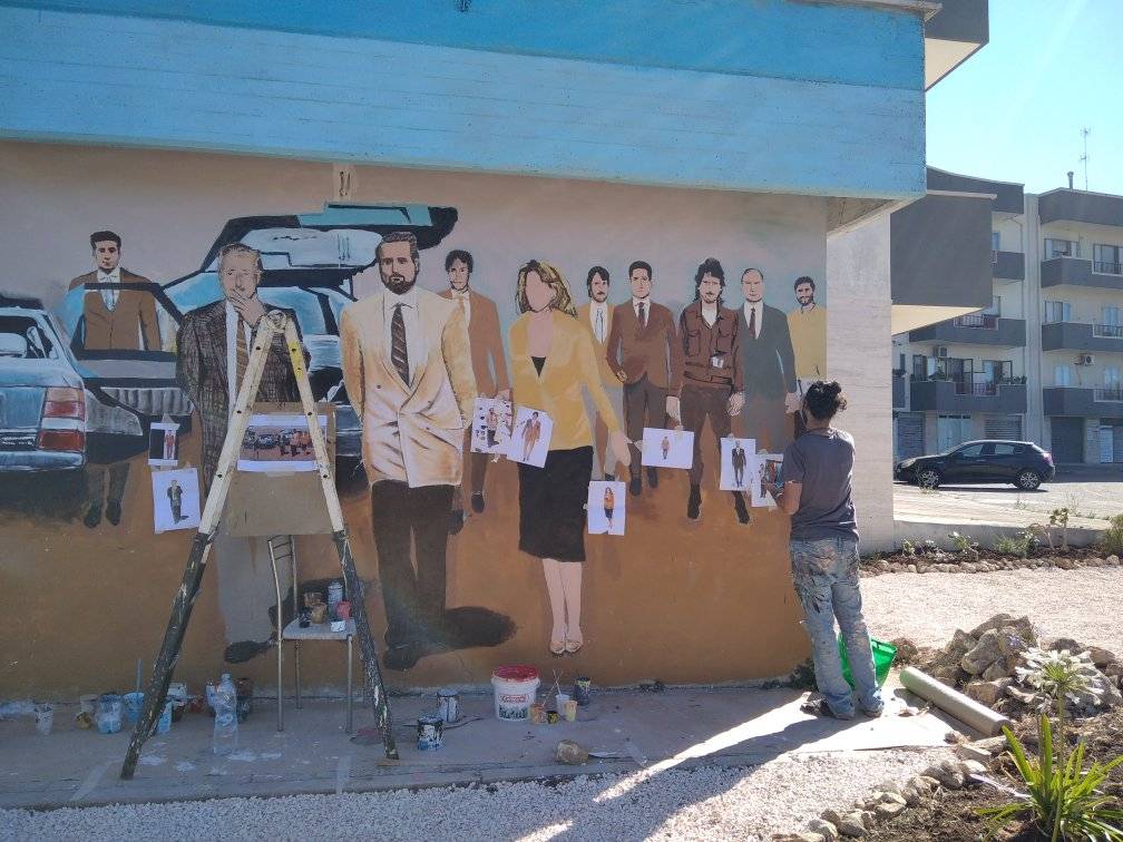 il murales che verrà inaugurato a Mola 